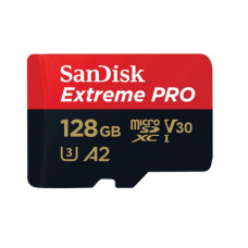 SanDisk Extreme Pro microSD UHS I-128GB-4K-200MB/s Read
