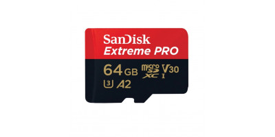 SanDisk Extreme Pro microSD  UHS I-64GB-4K-200MB/s Read