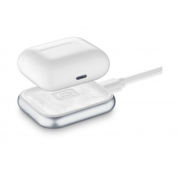 Cellularline Wireless Charging Base for Airpods White