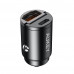 AUKEY (CC-A3 BK) 30W Ultra Small 2-port Car Charger (USB A+ Type C Port)