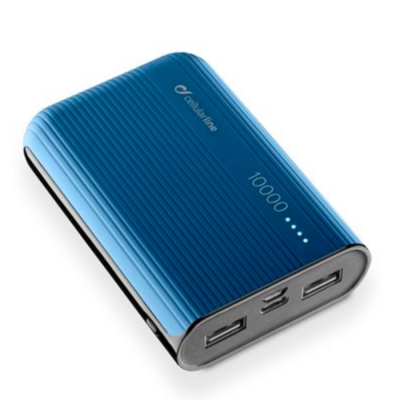Cellularline Battery Charger EMER. 10000 USB-C Blue