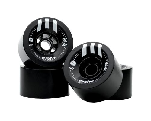 Evolve GTR Street Wheels - 97mm 76a Black
