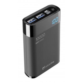Cellularline Battery Charger EMER 10000 HD QC Black