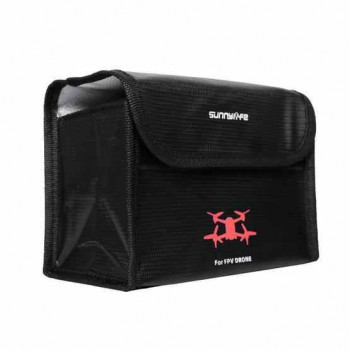Sunnylife Li-Po Safe Bag Heat-resistant Battery Safe Storage Bag for DJI FPV Drone for 3pcs Batteries