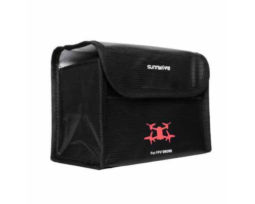 Sunnylife Li-Po Safe Bag Heat-resistant Battery Safe Storage Bag for DJI FPV Drone for 3pcs Batteries