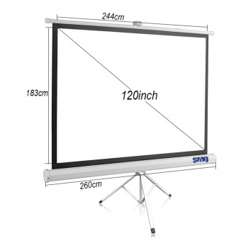 SMQ Projector Screen - Tripod - (120 Inch) 260 CM * 183 CM + Portable Bag
