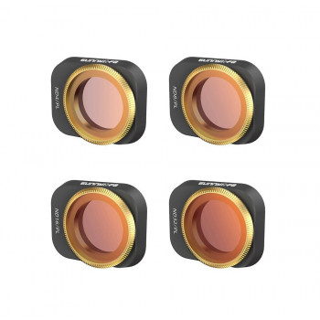 Sunnylife 4pcs Mixture Adjustable ND/PL ND4/PL+ND8/PL+ND16/PL+ND32/PL Lens Filter for Mini 3 Pro