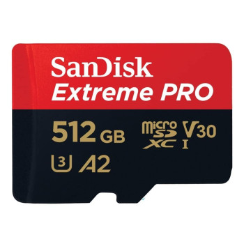 SanDisk Extreme Pro microSD UHS I-512GB-4K-200MB/s Read