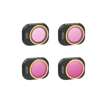 Sunnylife Super Light 4pcs Mixture ND8+ND16+ND32+ND64 Lens Filter for MINI 4 Pro