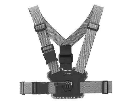 TELESIN Chest Strap Front Rear Double Body Mount for Action Cameras
