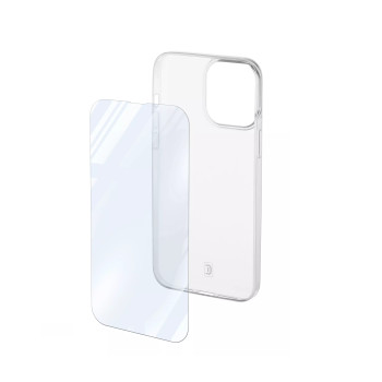 Cellularline KIT Case + Glass IPhone 14 PRO Transparent