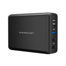 Powerology (PWCUQC001) 4-Output 75W Quick Charge Power Terminal Simultaneous Fast-Charging for Laptops and Phone