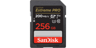 SanDisk Extreme Pro microSD UHS I-256GB-4K-200MB/s Read
