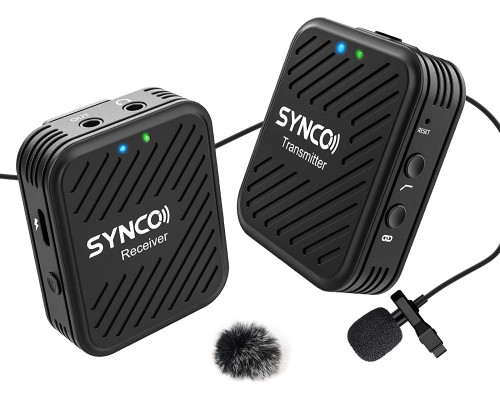 Synco G1A1 2.4G Wireless Mic 1-Trigger-1 for smartphone