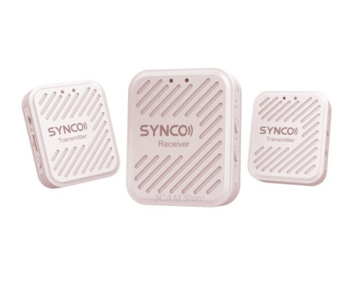 Synco G1A2 2.4G Wireless Mic Pink for smartphone