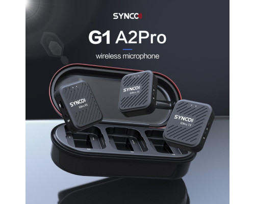 Synco G1A2 Pro 2.4G Wireless Mic Black