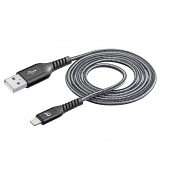 Cellularline Strong Cable USB-A to Lightning 1.2M Black